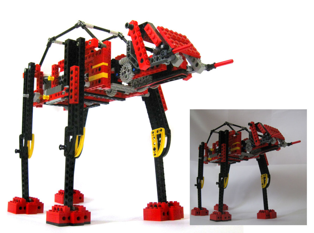 lego at-at before and after post production in photoshop
